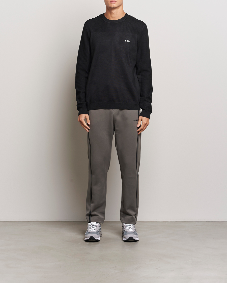 Heren | Truien | BOSS GREEN | Momentum Knitted Crew Neck Black
