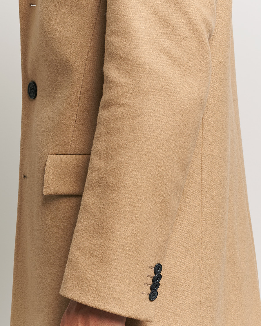 Heren | Jassen | HUGO | Migor Wool Coat Medium Beige