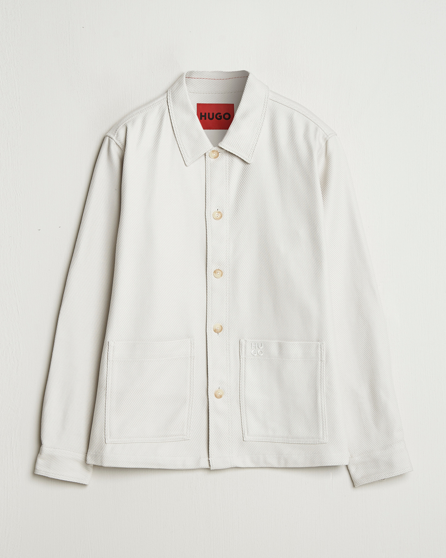 Heren | Overhemden | HUGO | Ekrel Overshirt Off White