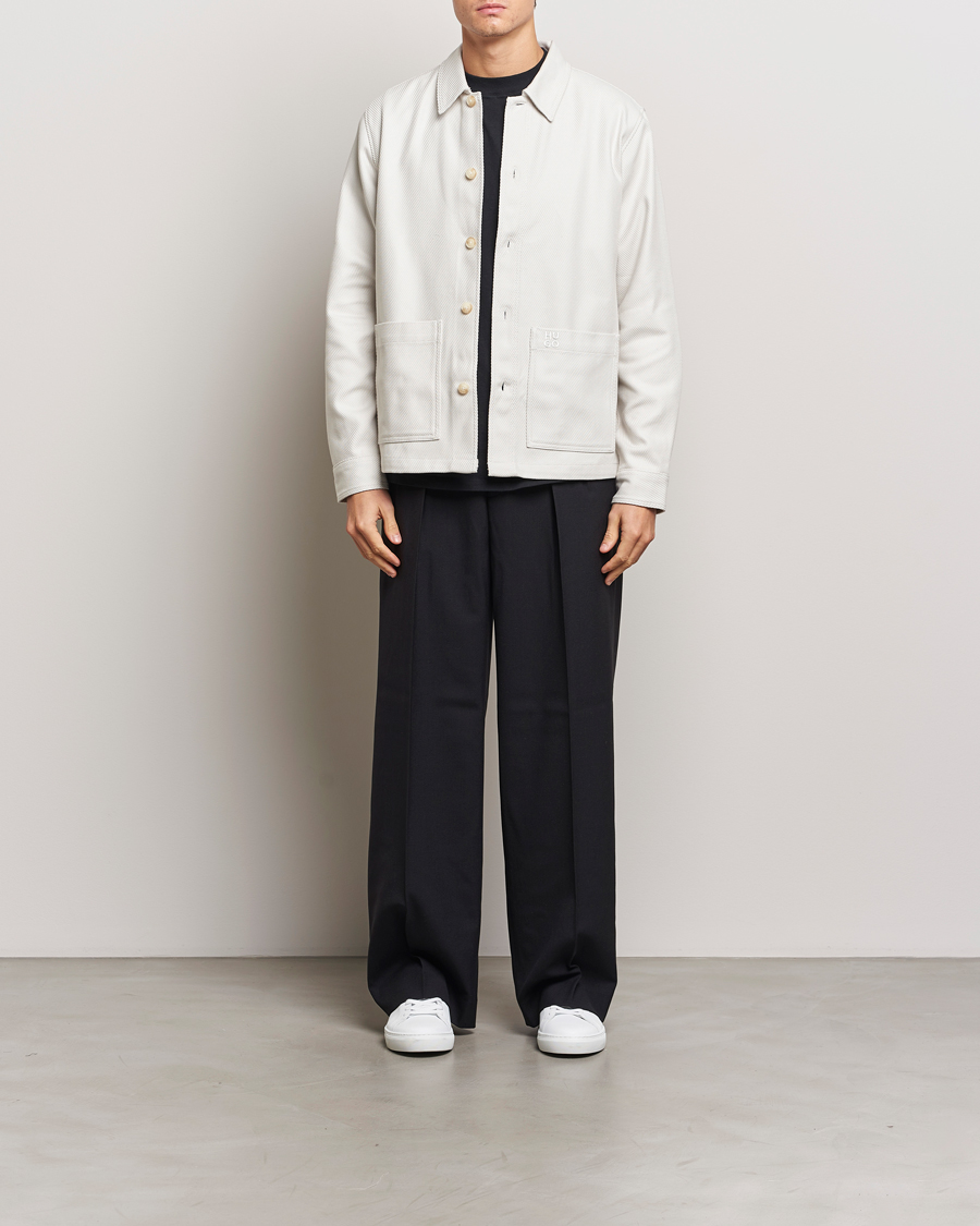 Heren | Overhemden | HUGO | Ekrel Overshirt Off White