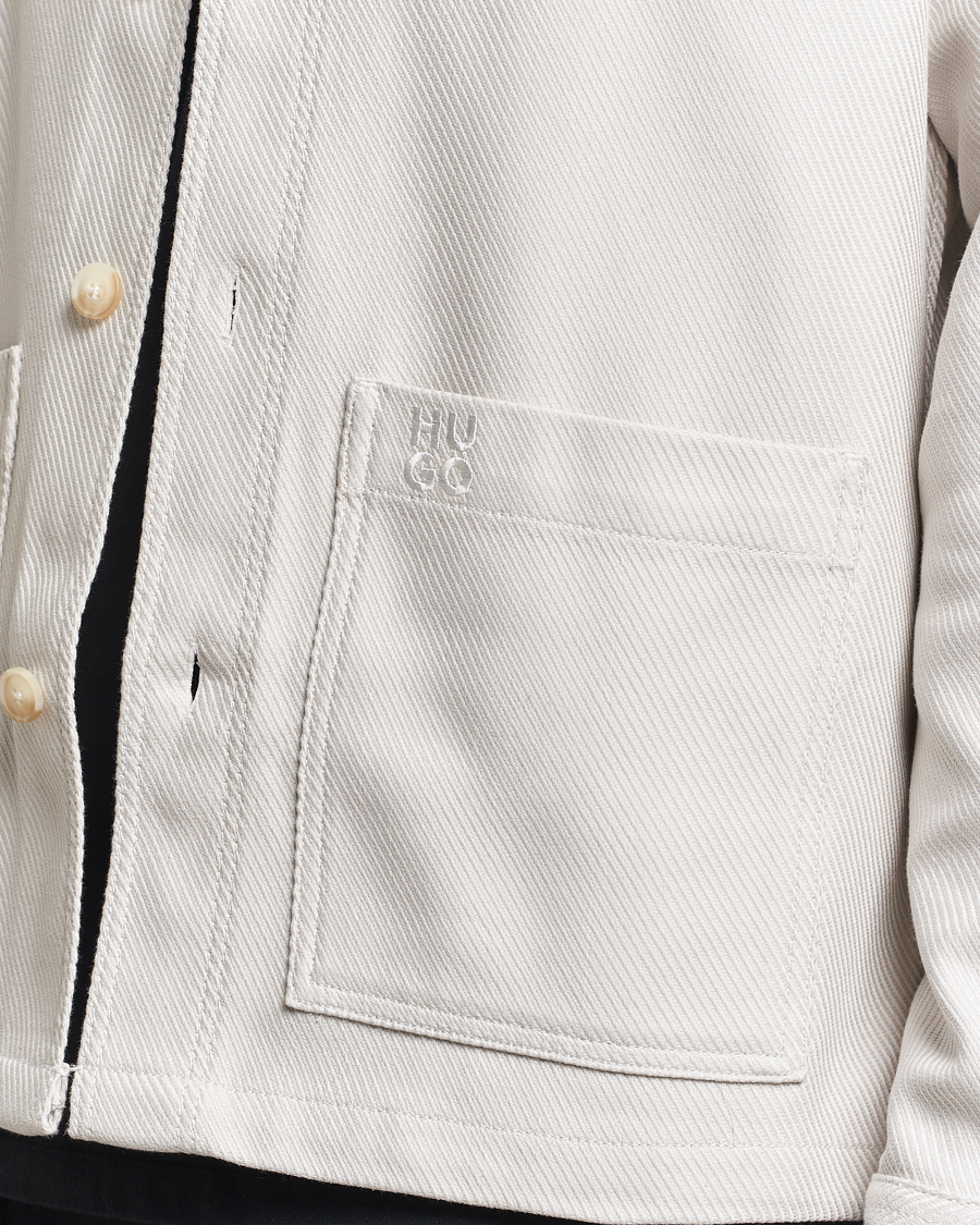 Heren | Overhemden | HUGO | Ekrel Overshirt Off White