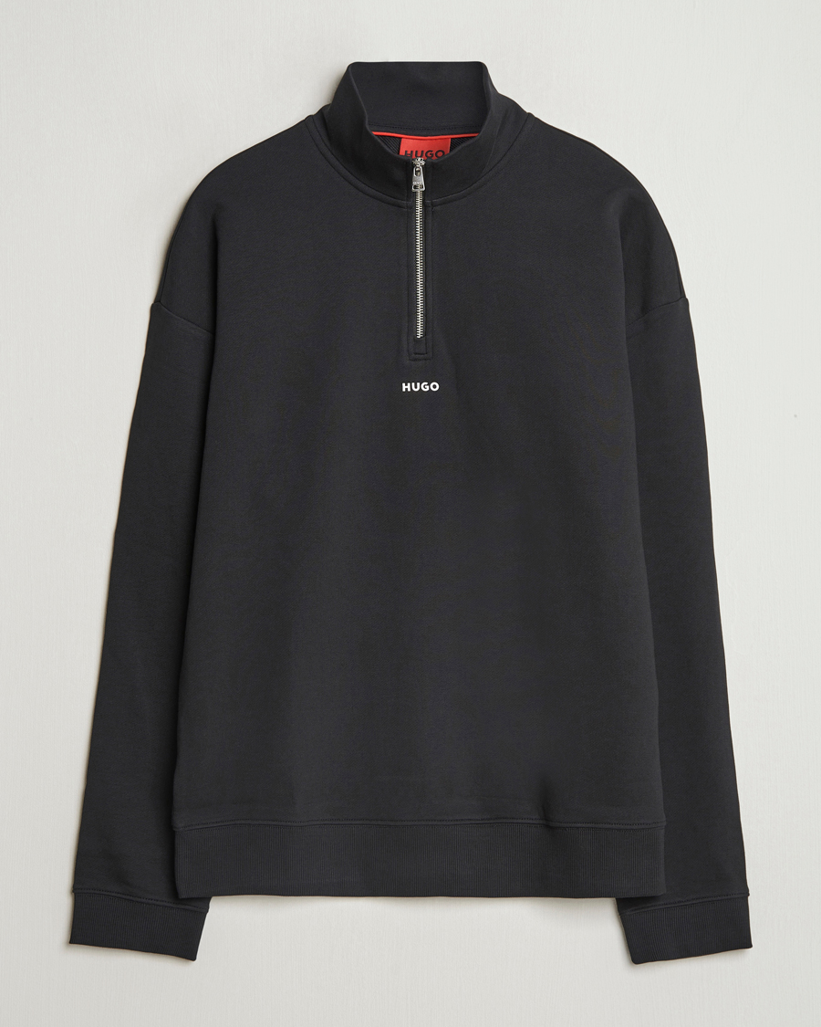 Heren | Truien | HUGO | Durty Half Zip Sweatshirt Black