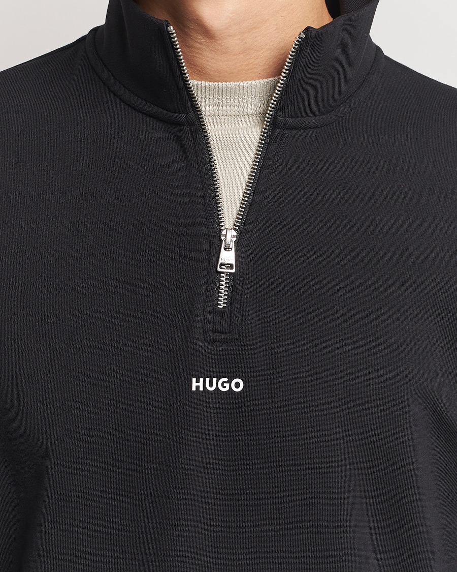 Heren | Truien | HUGO | Durty Half Zip Sweatshirt Black
