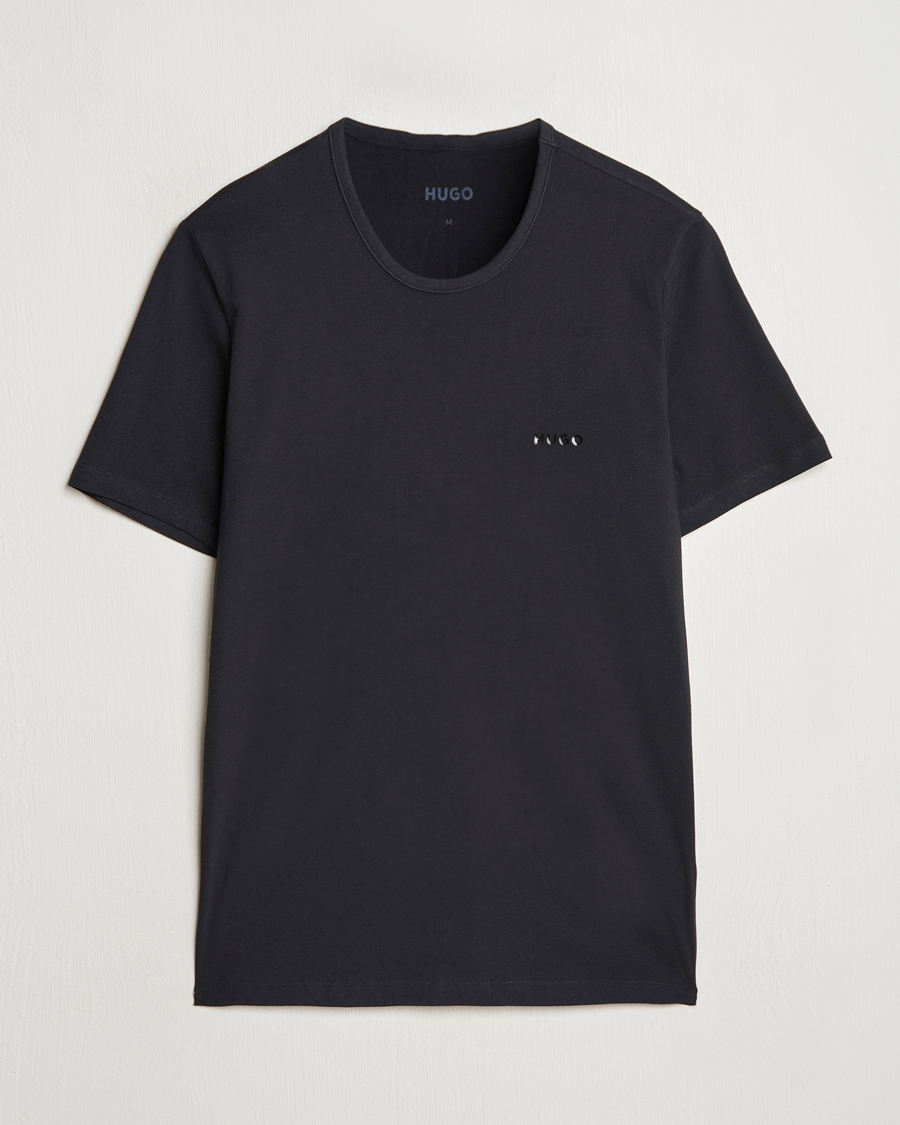 Heren | T-shirts | HUGO | 3-Pack Crew Neck T-Shirt Black