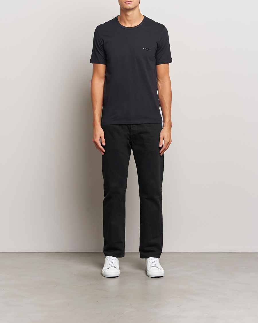Heren | T-shirts | HUGO | 3-Pack Crew Neck T-Shirt Black