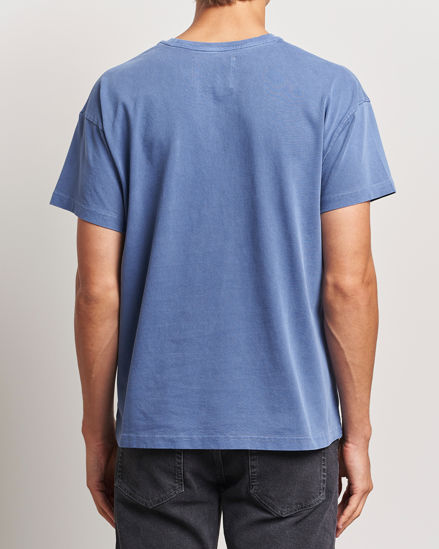 Heren | T-shirts | Jeanerica | Ruben Crew Neck T-Shirt Washed Adriatic Blue