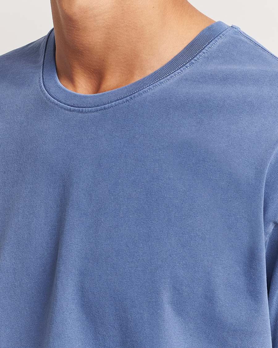 Heren | T-shirts | Jeanerica | Ruben Crew Neck T-Shirt Washed Adriatic Blue