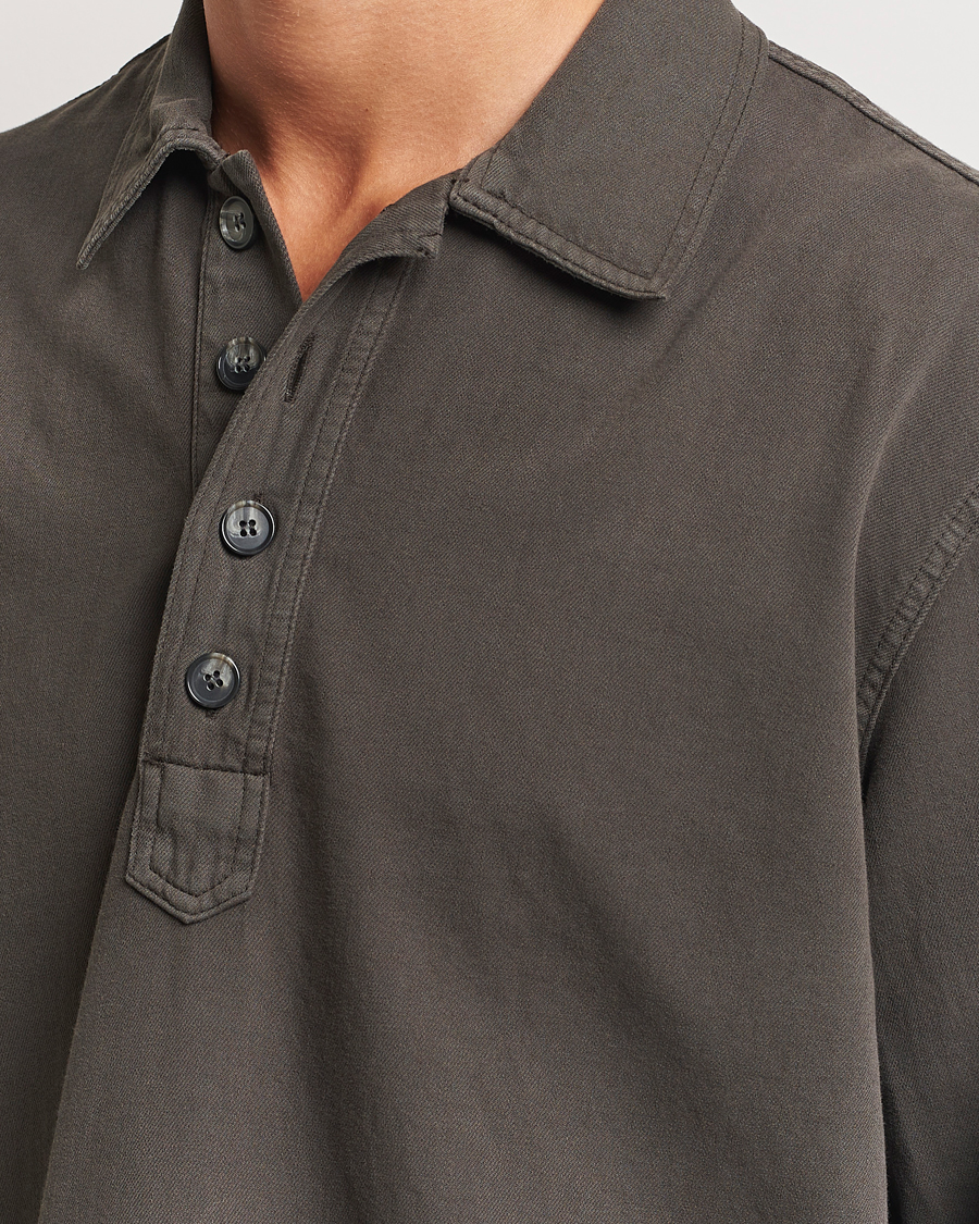 Heren | Overhemden | Jeanerica | Lala Popover Shirt Warm Grey