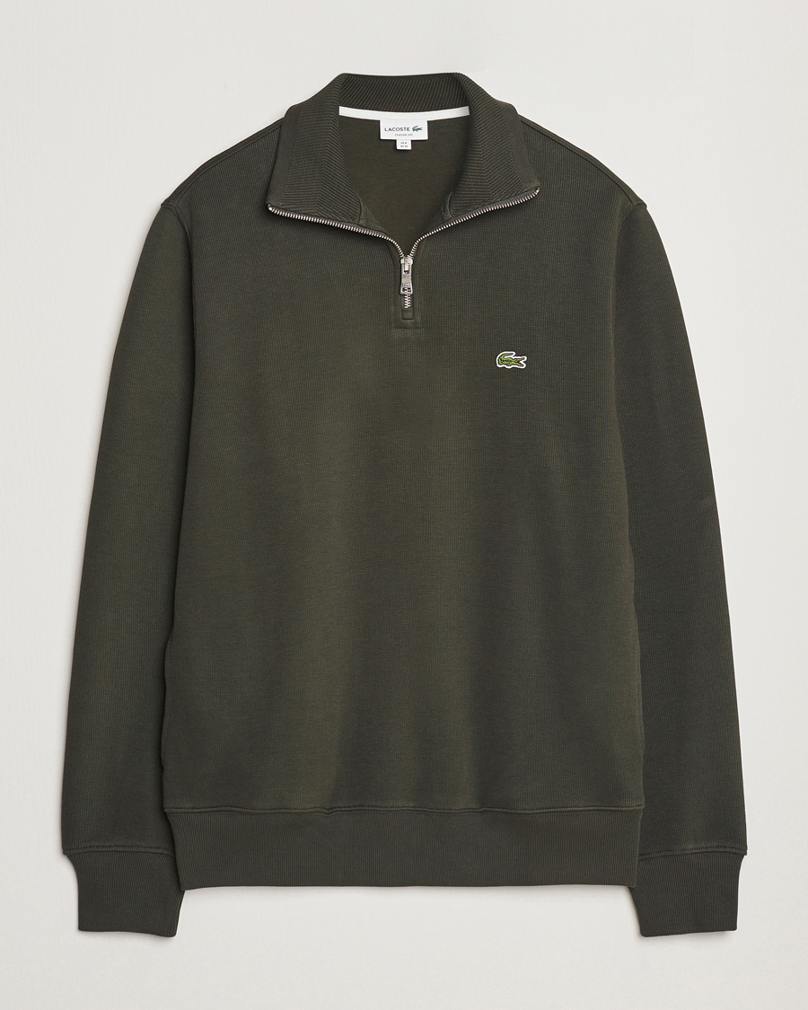 Heren | Truien | Lacoste | Rib Interlock Half Zip Sapwood