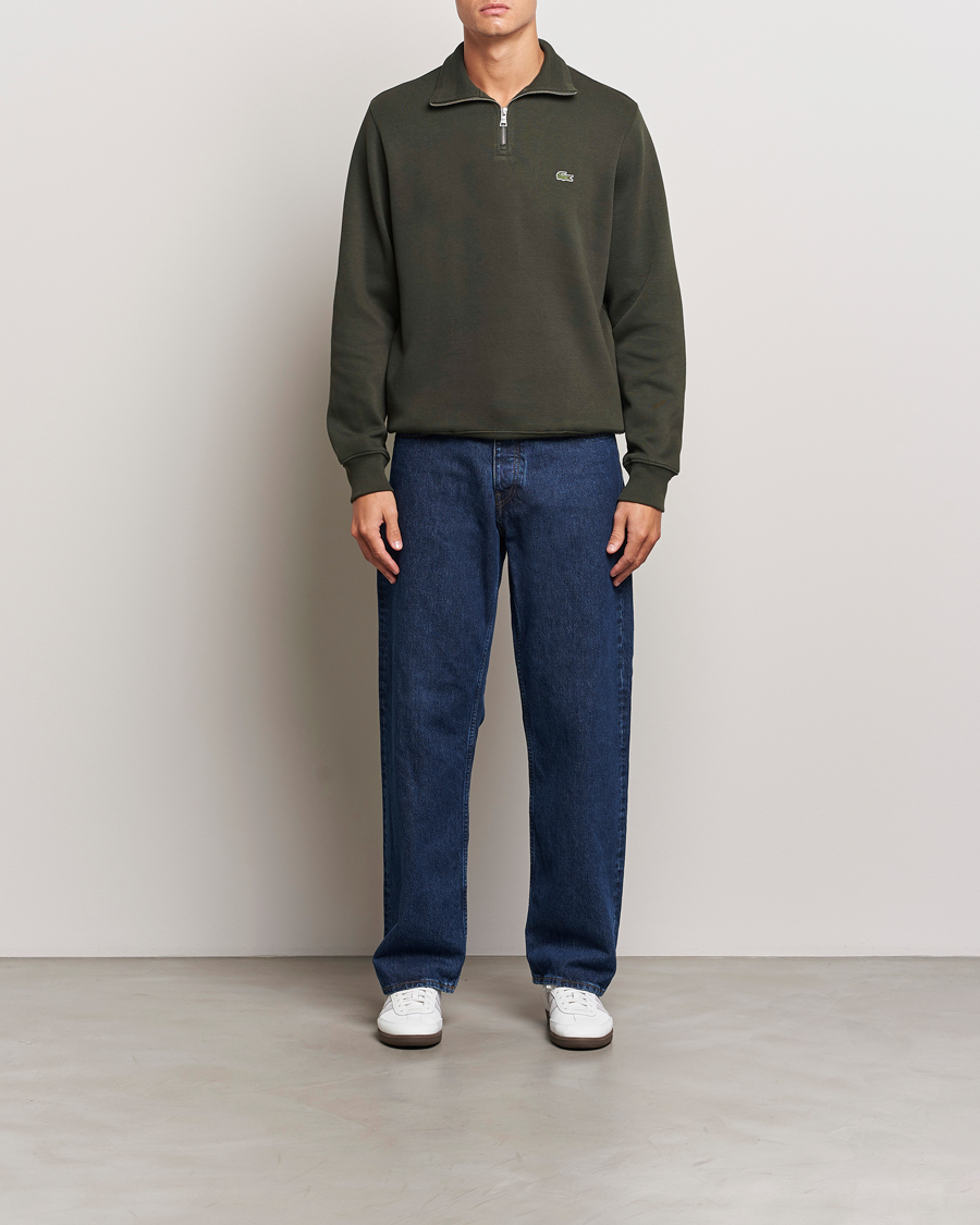 Heren | Truien | Lacoste | Rib Interlock Half Zip Sapwood