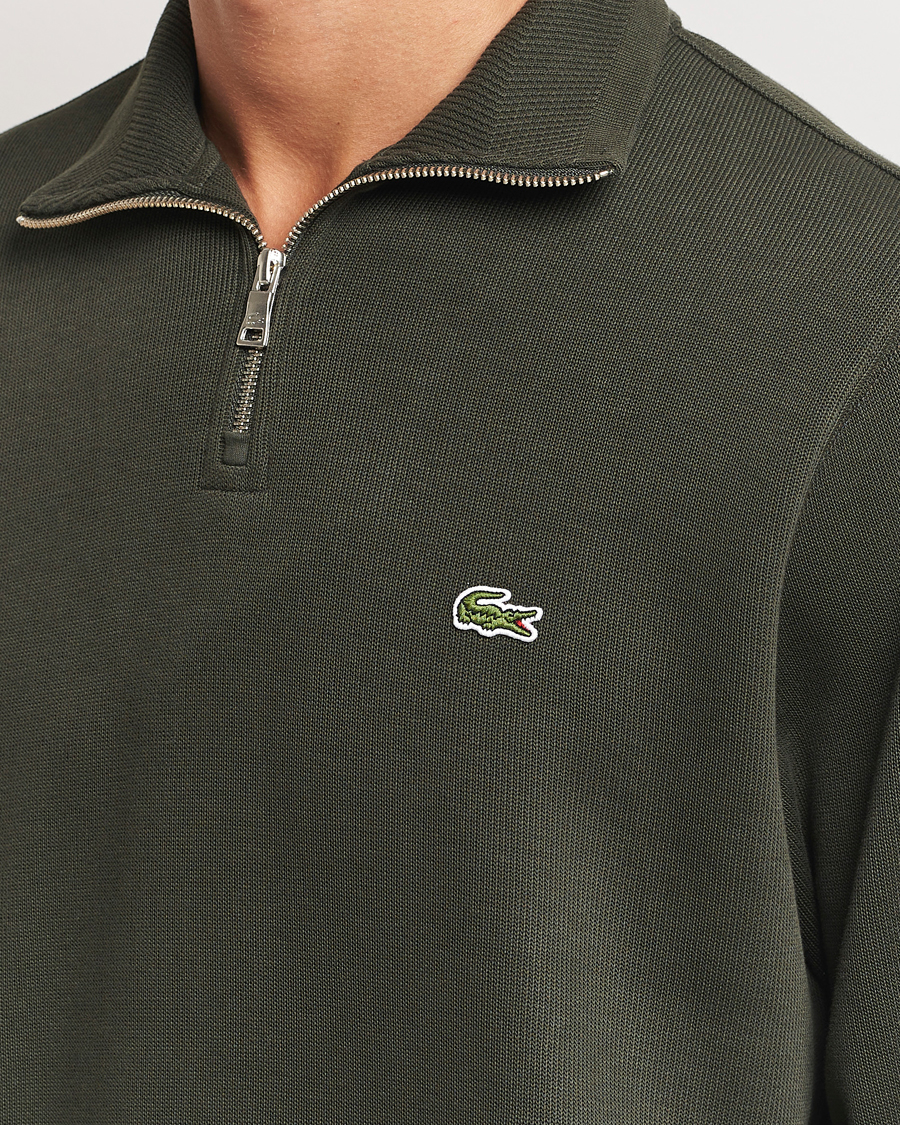 Heren | Truien | Lacoste | Rib Interlock Half Zip Sapwood