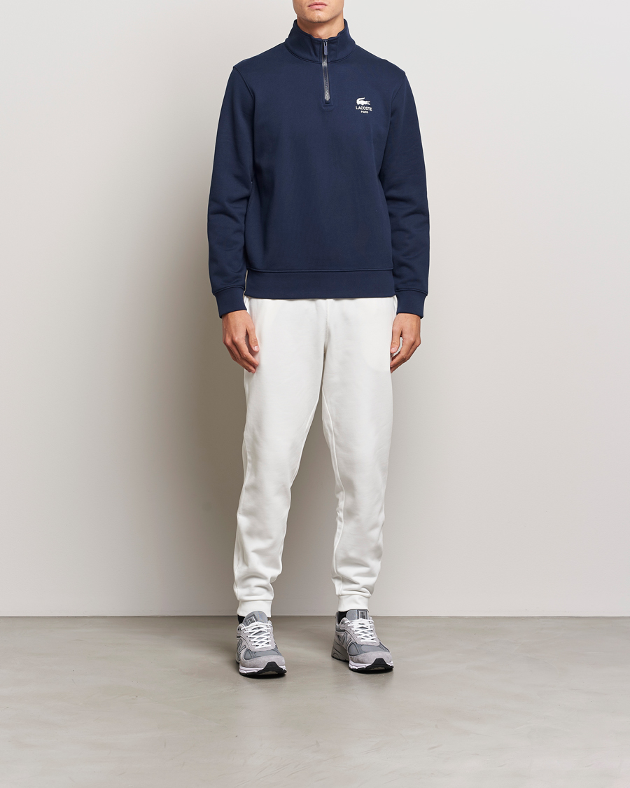 Heren | Truien | Lacoste | Paris Half Zip Sweatshirt Navy