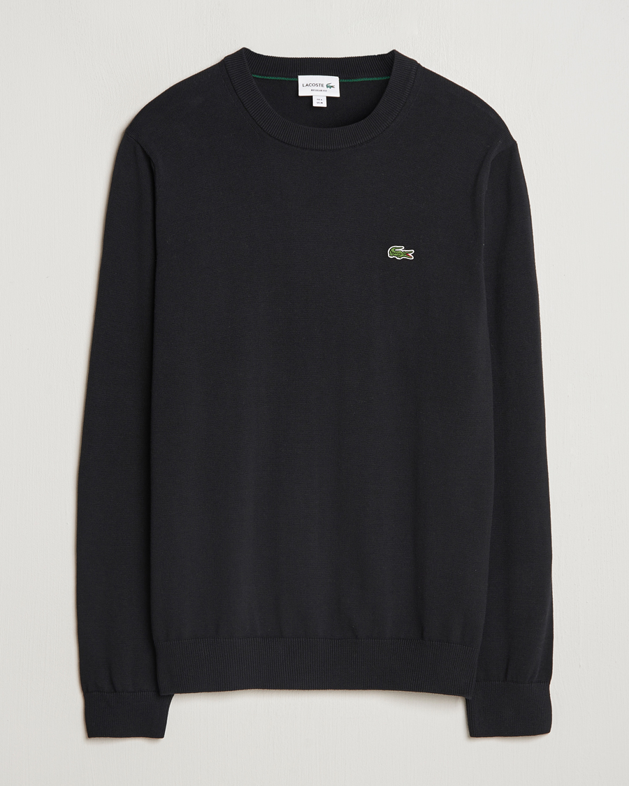 Heren | Truien | Lacoste | Cotton Knitted Sweater Black