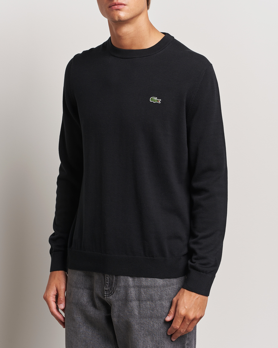 Heren | Truien | Lacoste | Cotton Knitted Sweater Black
