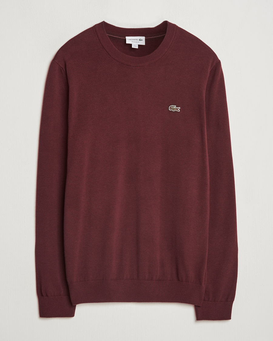 Heren | Truien | Lacoste | Cotton Knitted Sweater Espresso