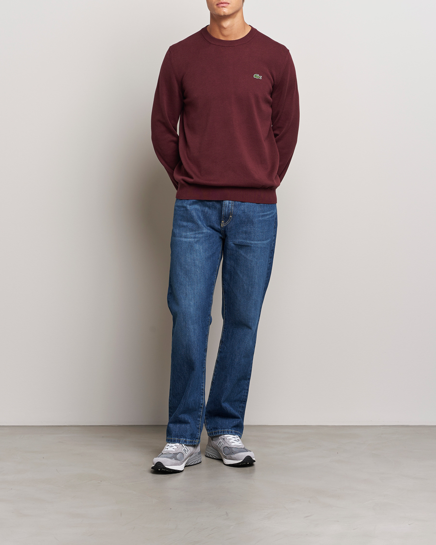 Heren | Truien | Lacoste | Cotton Knitted Sweater Espresso