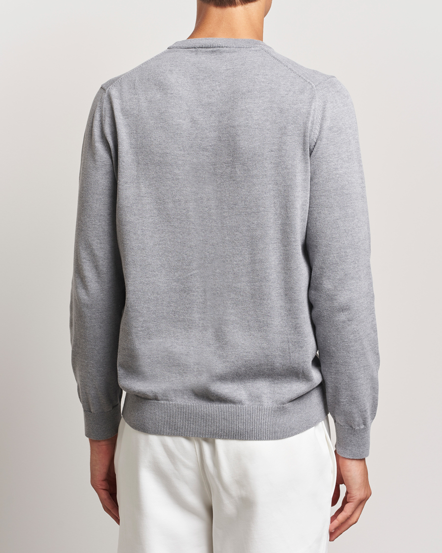 Heren | Truien | Lacoste | Cotton Knitted Sweater Silver Chine