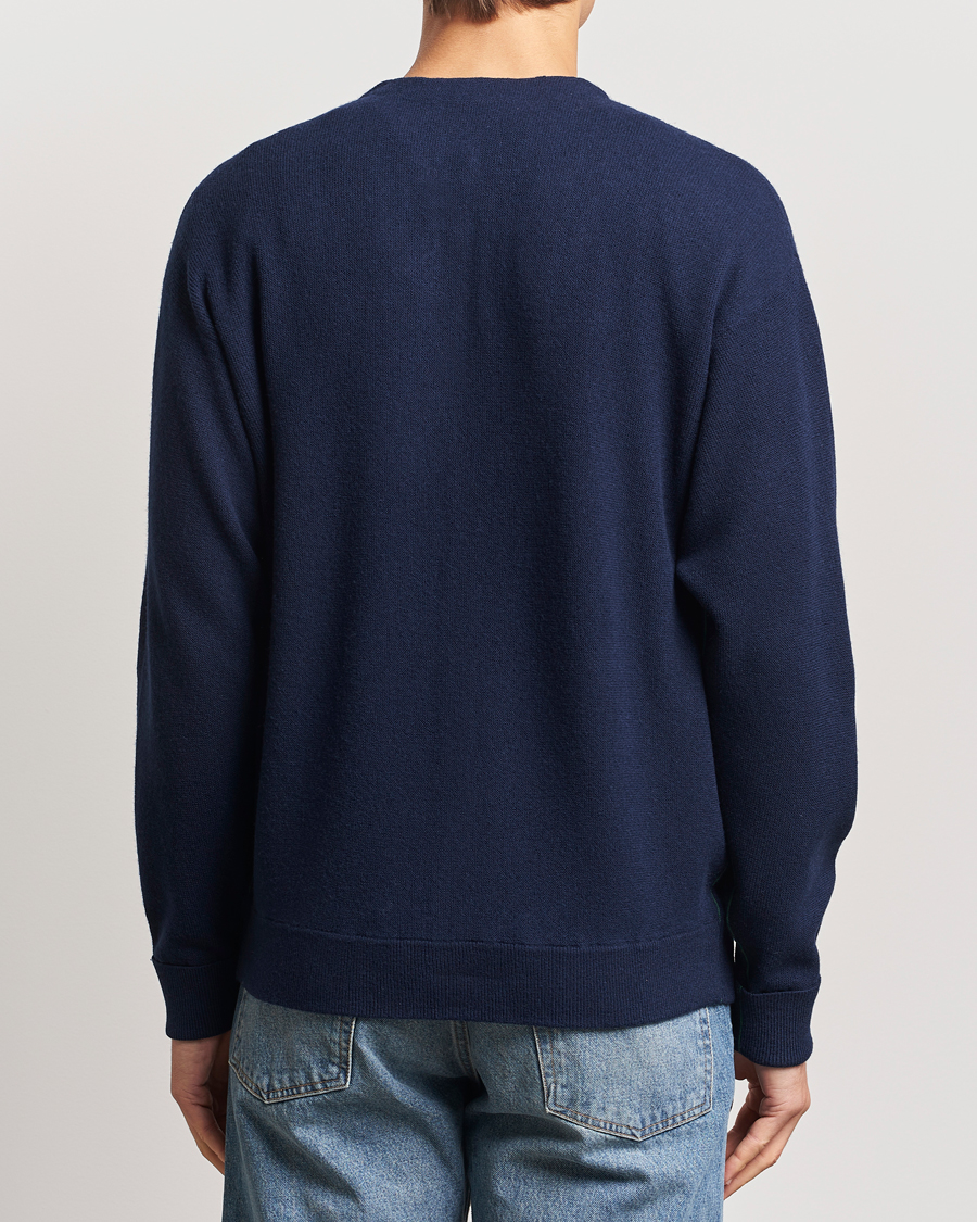 Heren | Truien | Lacoste | Carded Wool Cardigan Navy