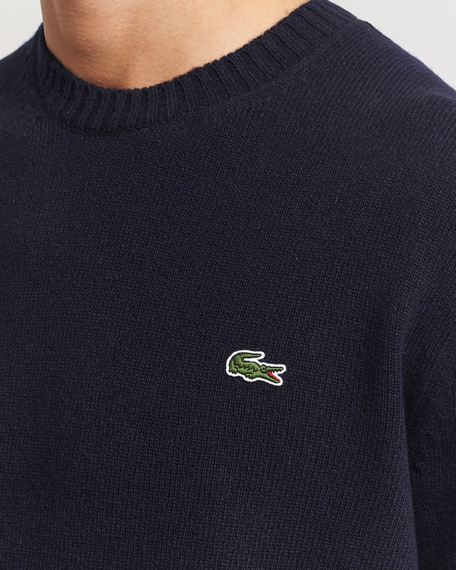 Heren | Truien | Lacoste | Carded Wool Crew Neck Navy
