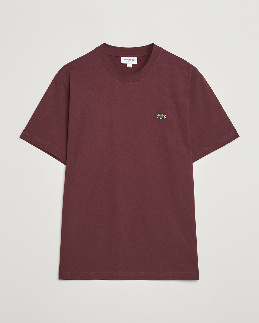 Heren | T-shirts | Lacoste | Crew Neck T-Shirt Espresso