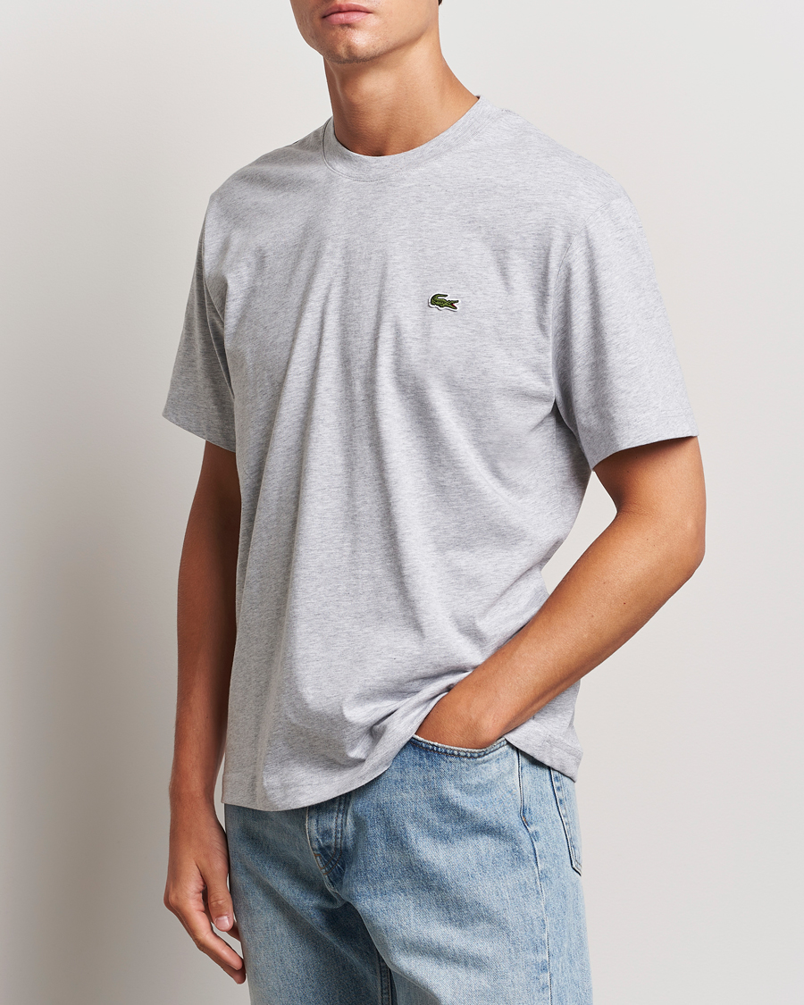 Heren | T-shirts | Lacoste | Crew Neck T-Shirt Silver Chine