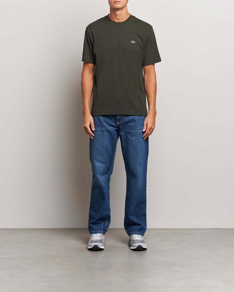 Heren | T-shirts | Lacoste | Crew Neck T-Shirt Sapwood