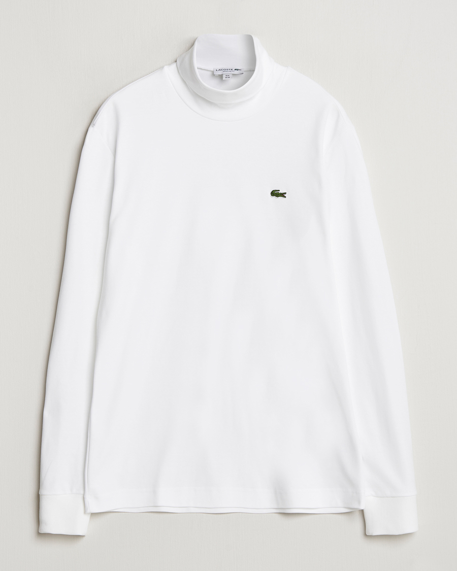 Heren | Truien | Lacoste | Interlock Cotton Rollneck White