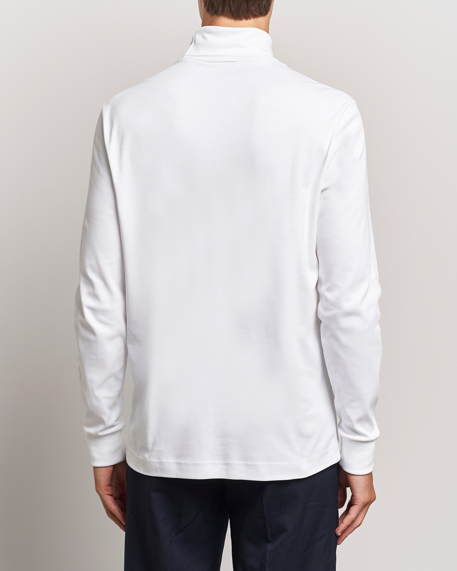 Heren | Truien | Lacoste | Interlock Cotton Rollneck White