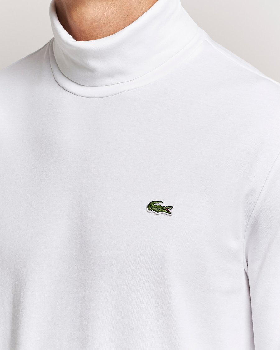 Heren | Truien | Lacoste | Interlock Cotton Rollneck White