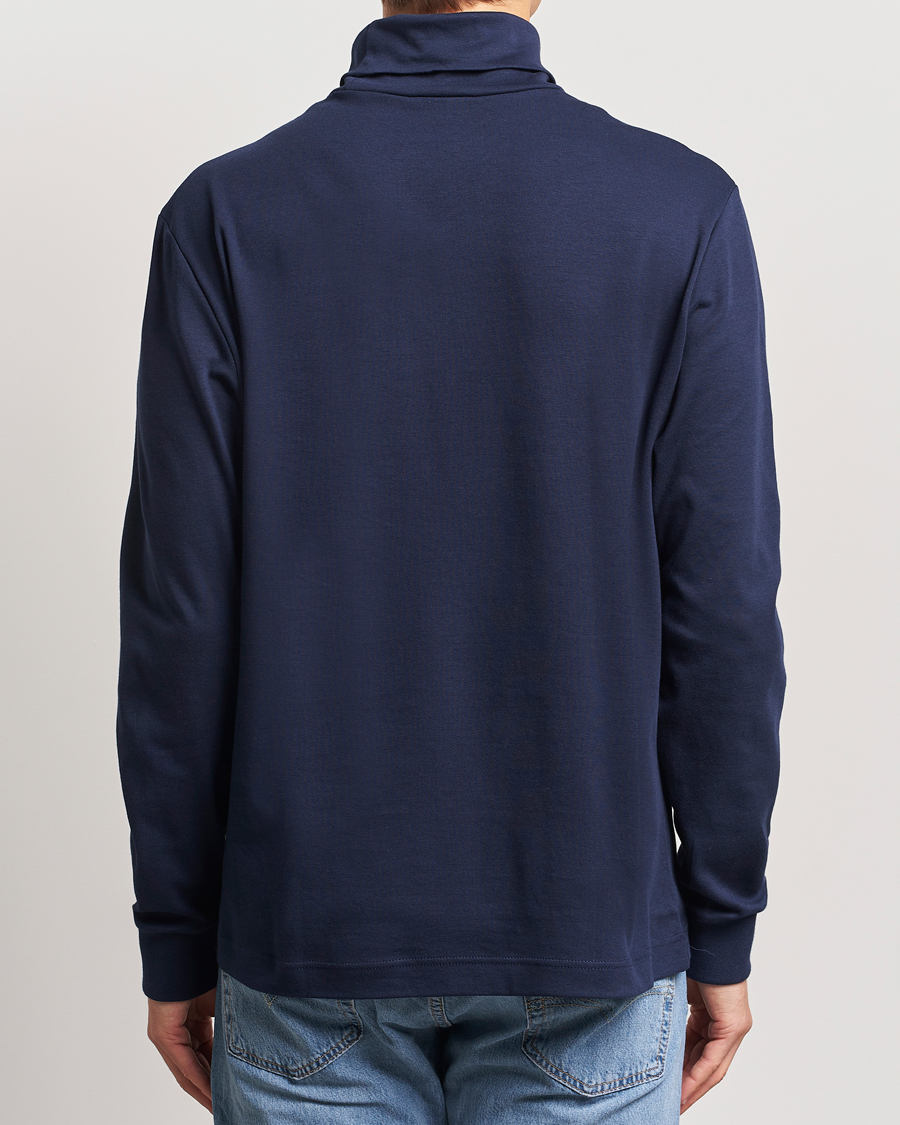 Heren | Truien | Lacoste | Interlock Cotton Rollneck Navy
