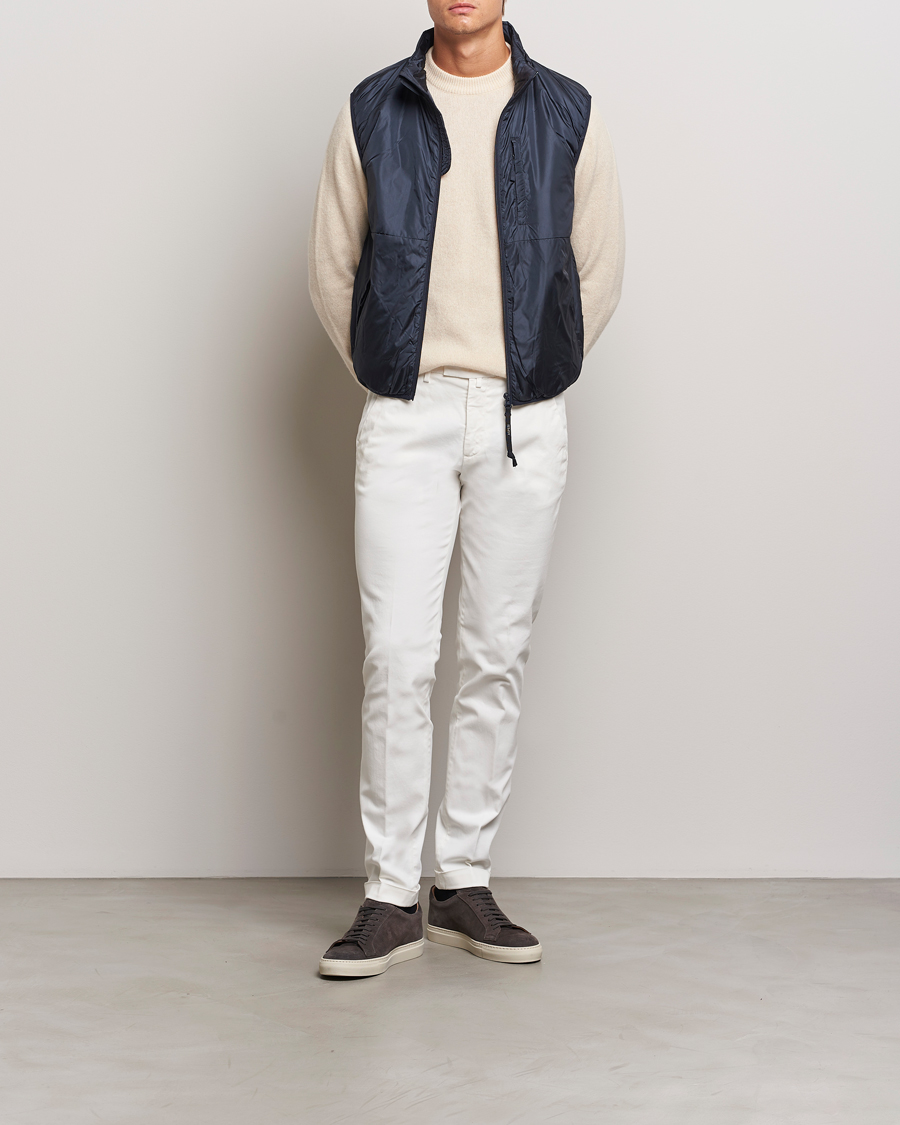 Heren | Broeken | Briglia 1949 | Slim Fit Cotton Stretch Chino Off White