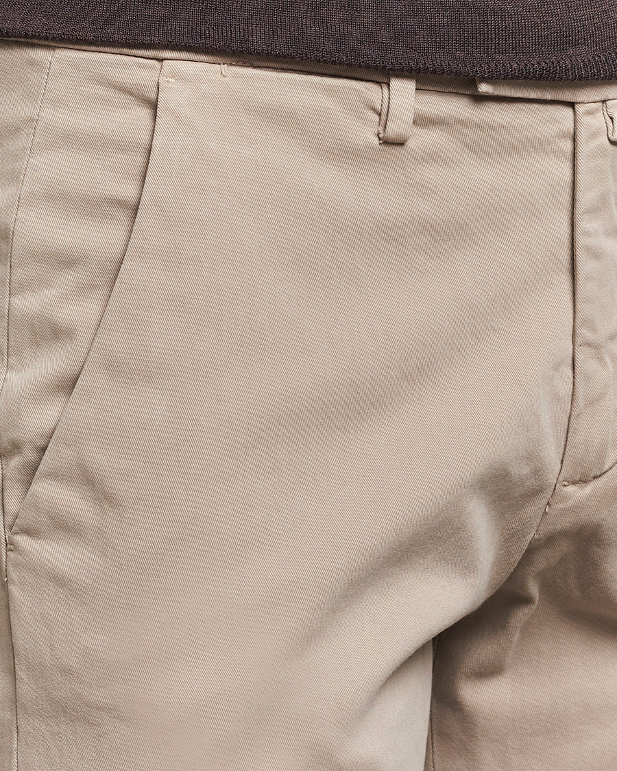 Heren | Broeken | Briglia 1949 | Slim Fit Cotton Stretch Chino Beige