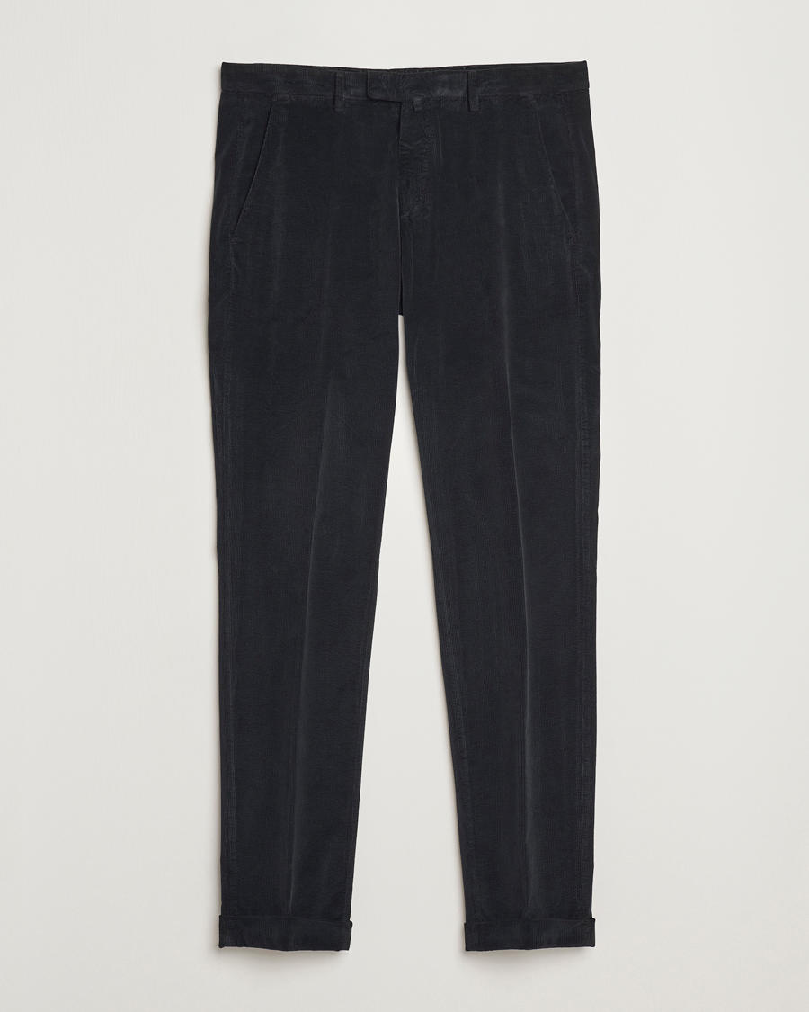 Heren | Broeken | Briglia 1949 | Slim Fit Corduroy Trousers Black