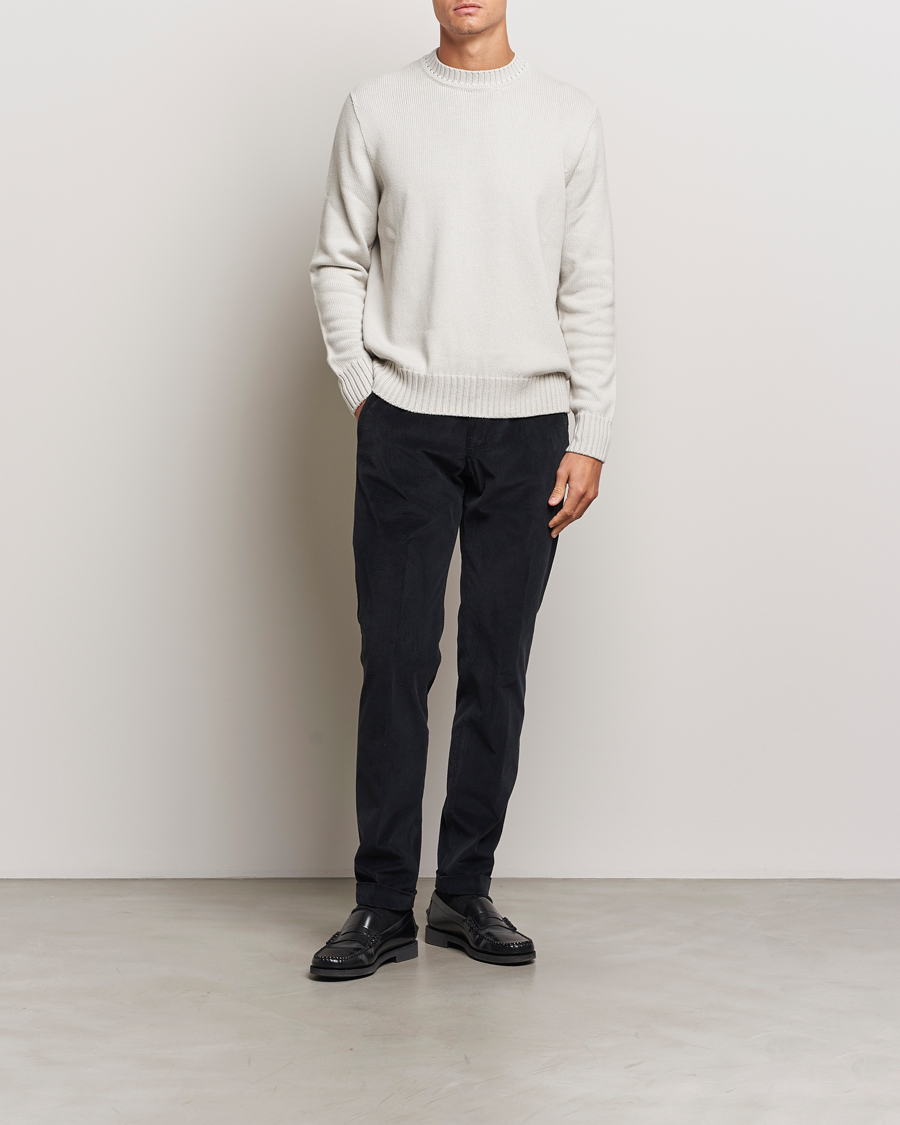 Heren | Broeken | Briglia 1949 | Slim Fit Corduroy Trousers Black