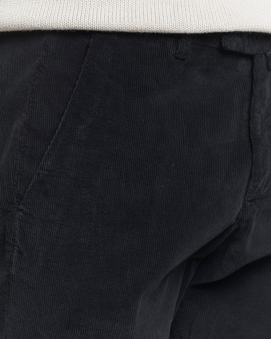 Heren | Broeken | Briglia 1949 | Slim Fit Corduroy Trousers Black