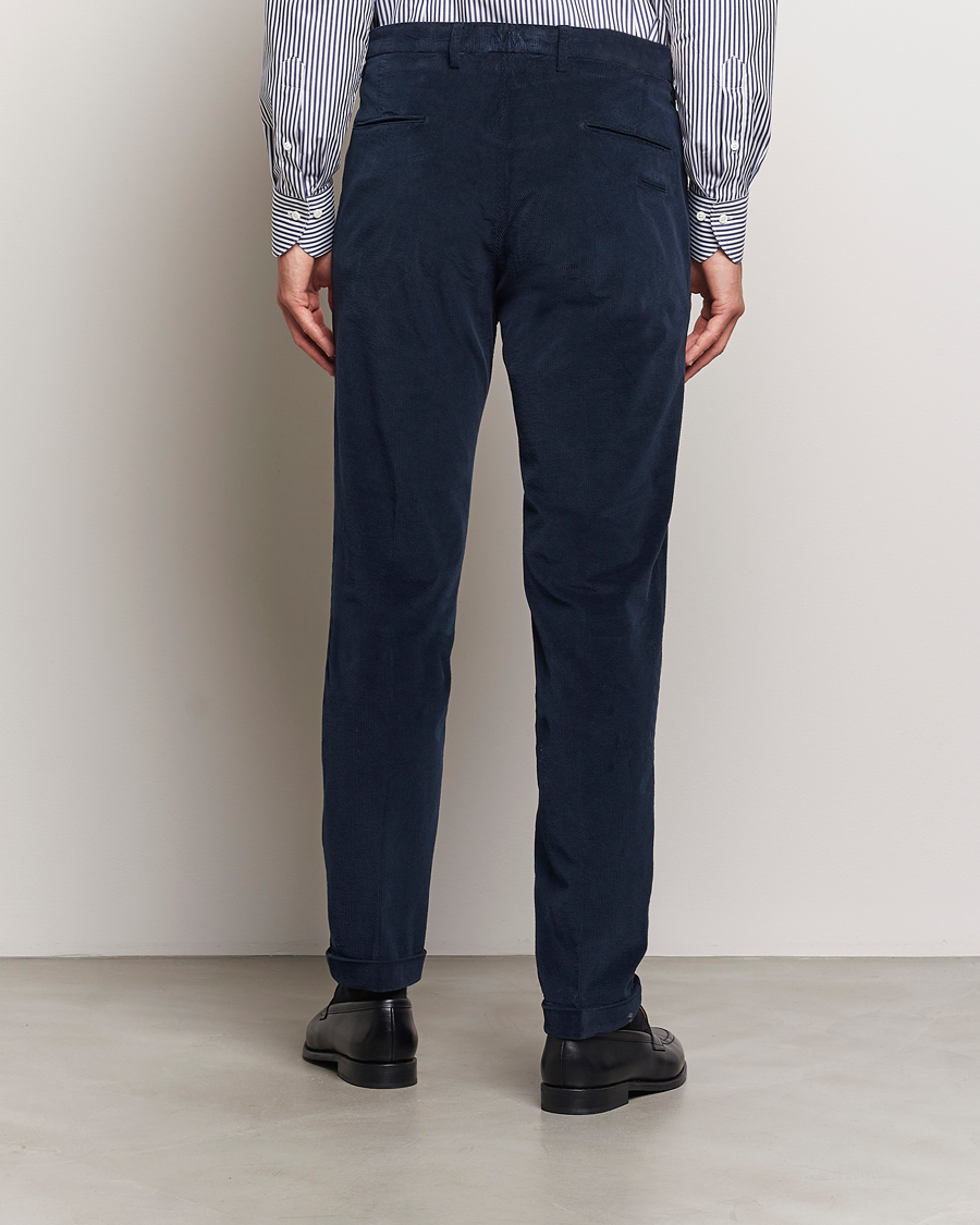 Heren | Broeken | Briglia 1949 | Slim Fit Corduroy Trousers Navy