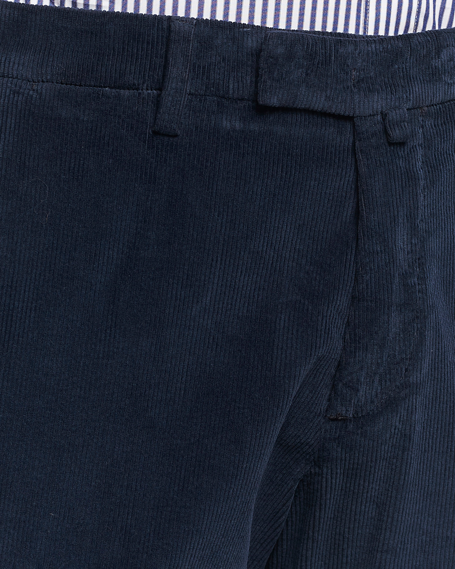 Heren | Broeken | Briglia 1949 | Slim Fit Corduroy Trousers Navy