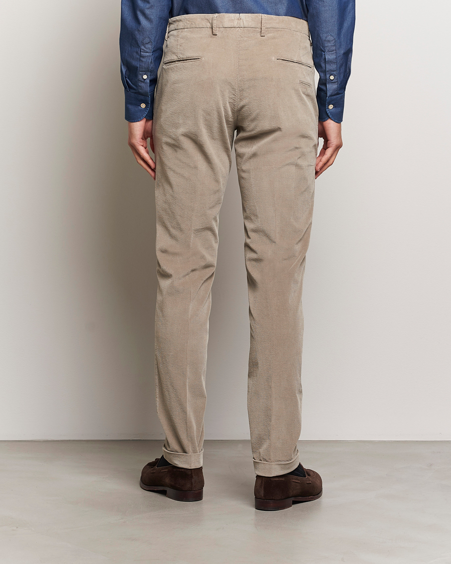 Heren | Broeken | Briglia 1949 | Slim Fit Corduroy Trousers Beige