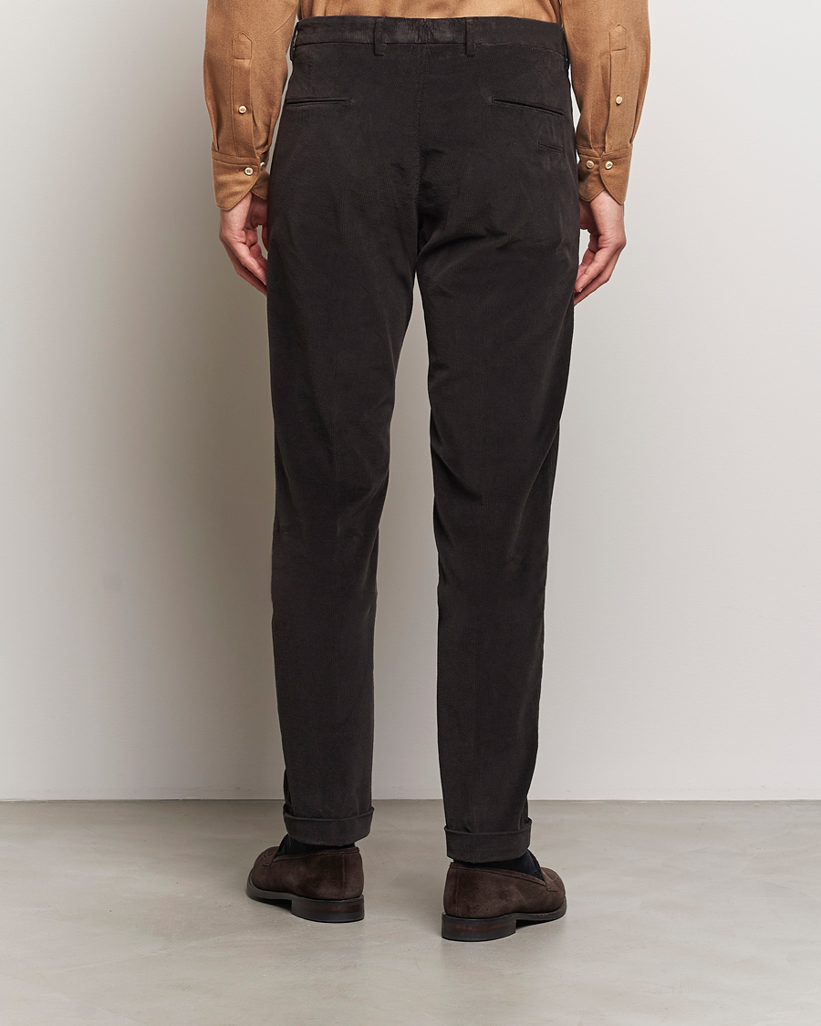 Heren | Broeken | Briglia 1949 | Slim Fit Corduroy Trousers Dark Brown