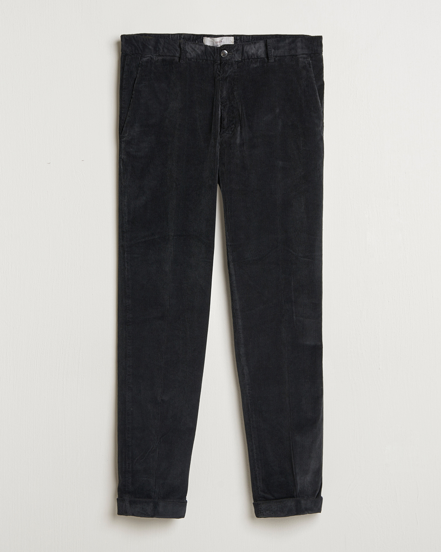 Heren | Broeken | Briglia 1949 | Easy Fit Corduroy Trousers Black