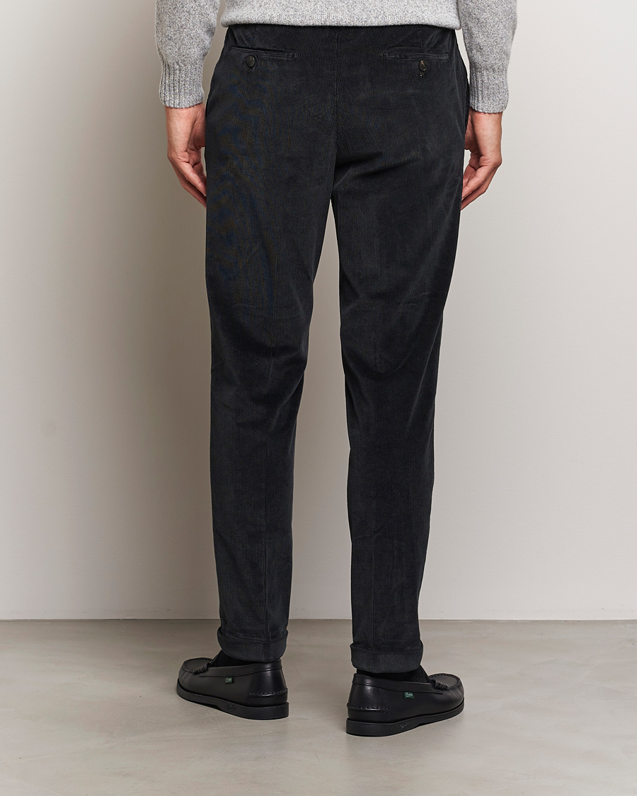 Heren | Broeken | Briglia 1949 | Easy Fit Corduroy Trousers Black