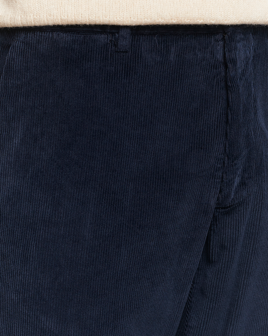 Heren | Broeken | Briglia 1949 | Easy Fit Corduroy Trousers Navy