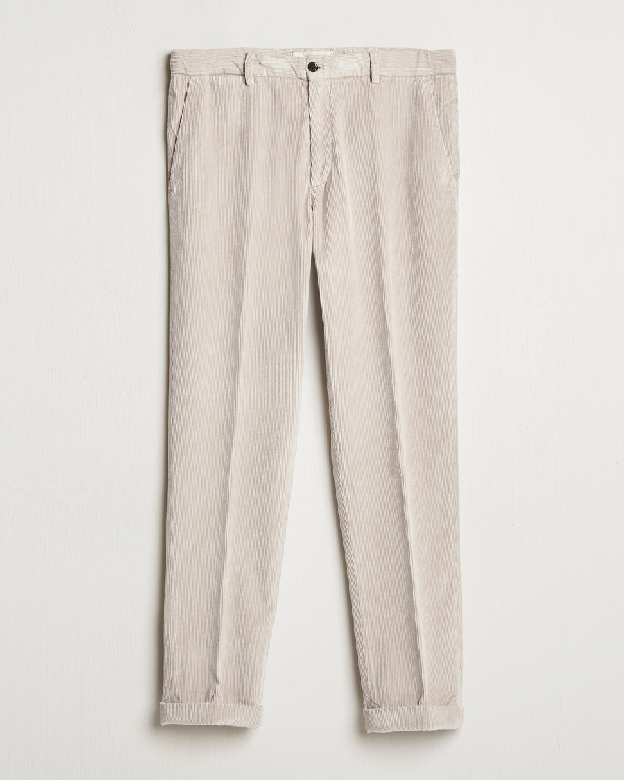 Heren | Broeken | Briglia 1949 | Easy Fit Corduroy Trousers Beige