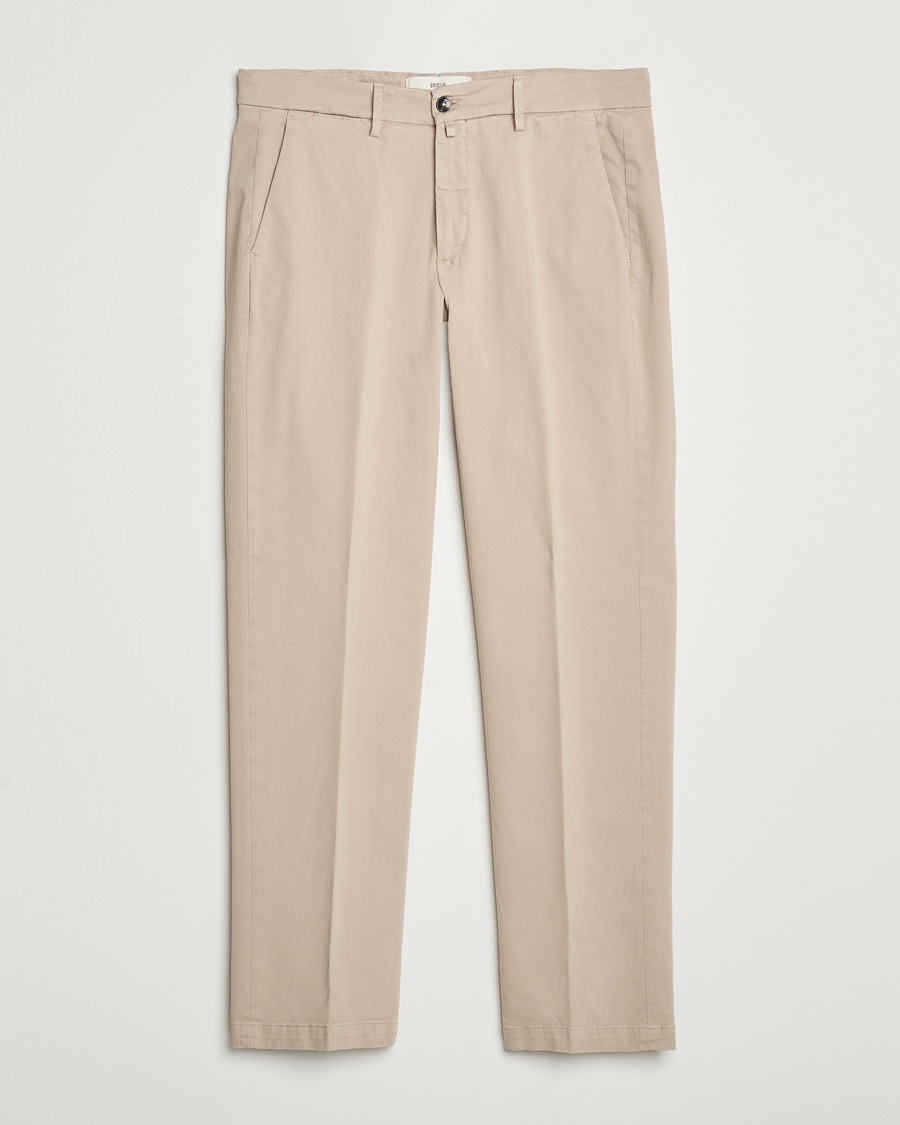 Heren | Broeken | Briglia 1949 | Soho Tailored Easy Fit Chino Beige