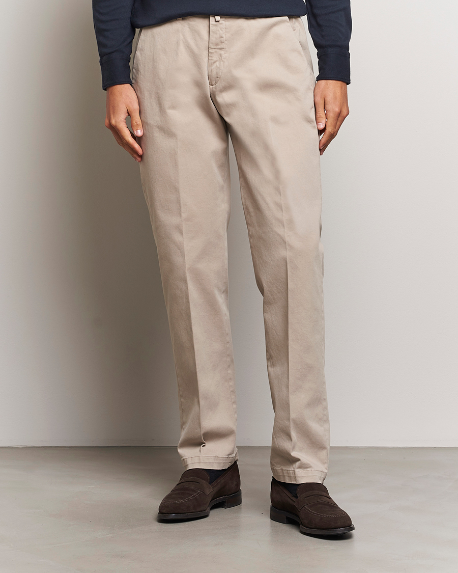 Heren | Broeken | Briglia 1949 | Soho Tailored Easy Fit Chino Beige