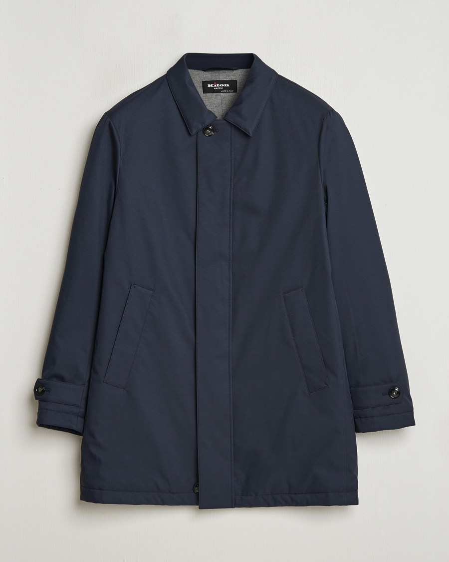 Heren | Jassen | Kiton | Luxury Coat Navy