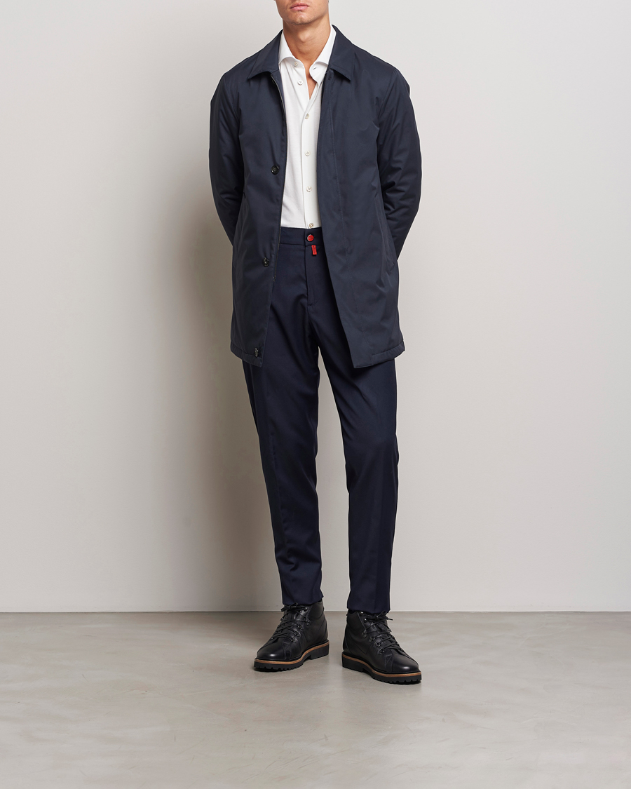 Heren | Jassen | Kiton | Luxury Coat Navy
