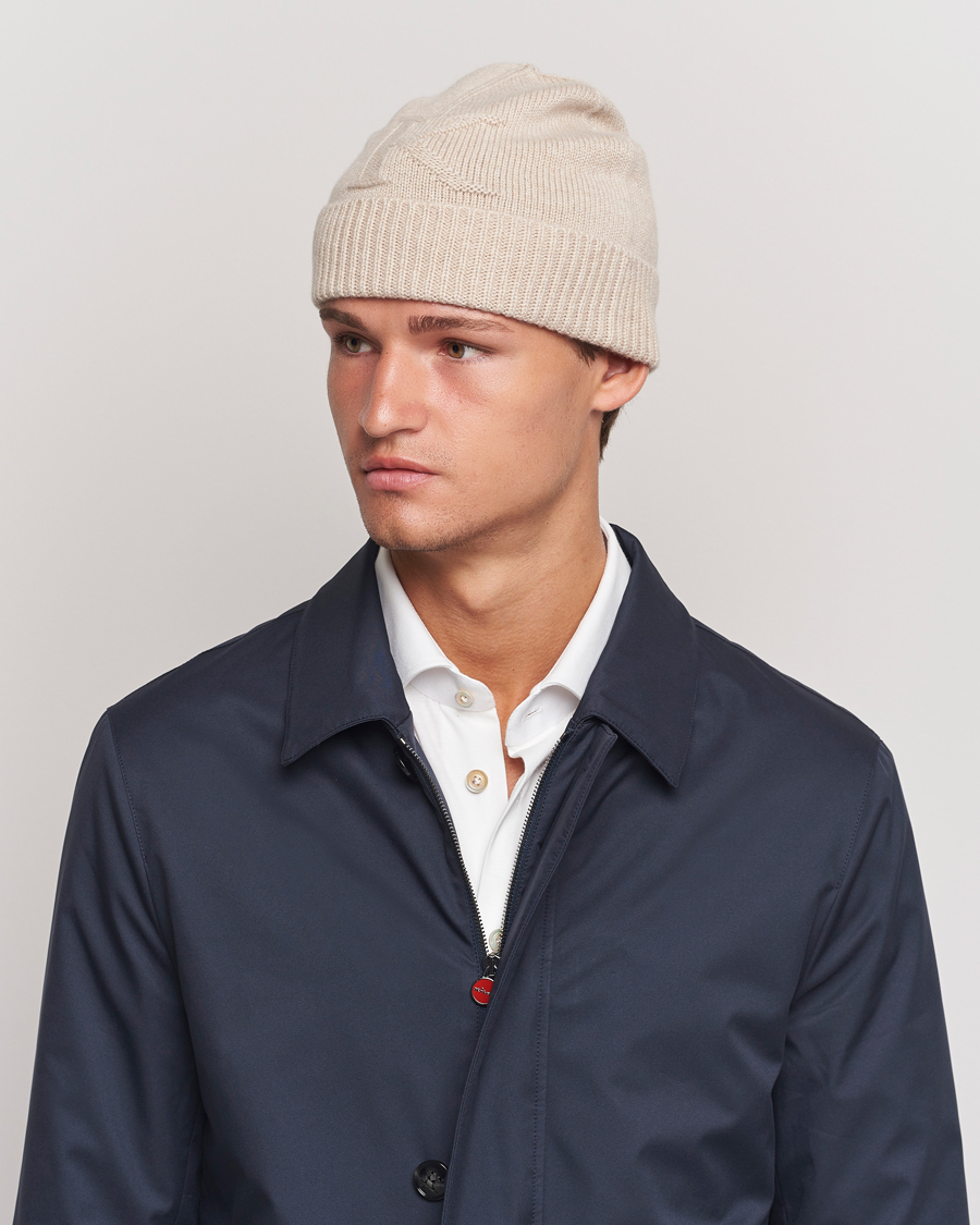 Heren | Kiton Cashmere Beanie Beige | Kiton | Cashmere Beanie Beige