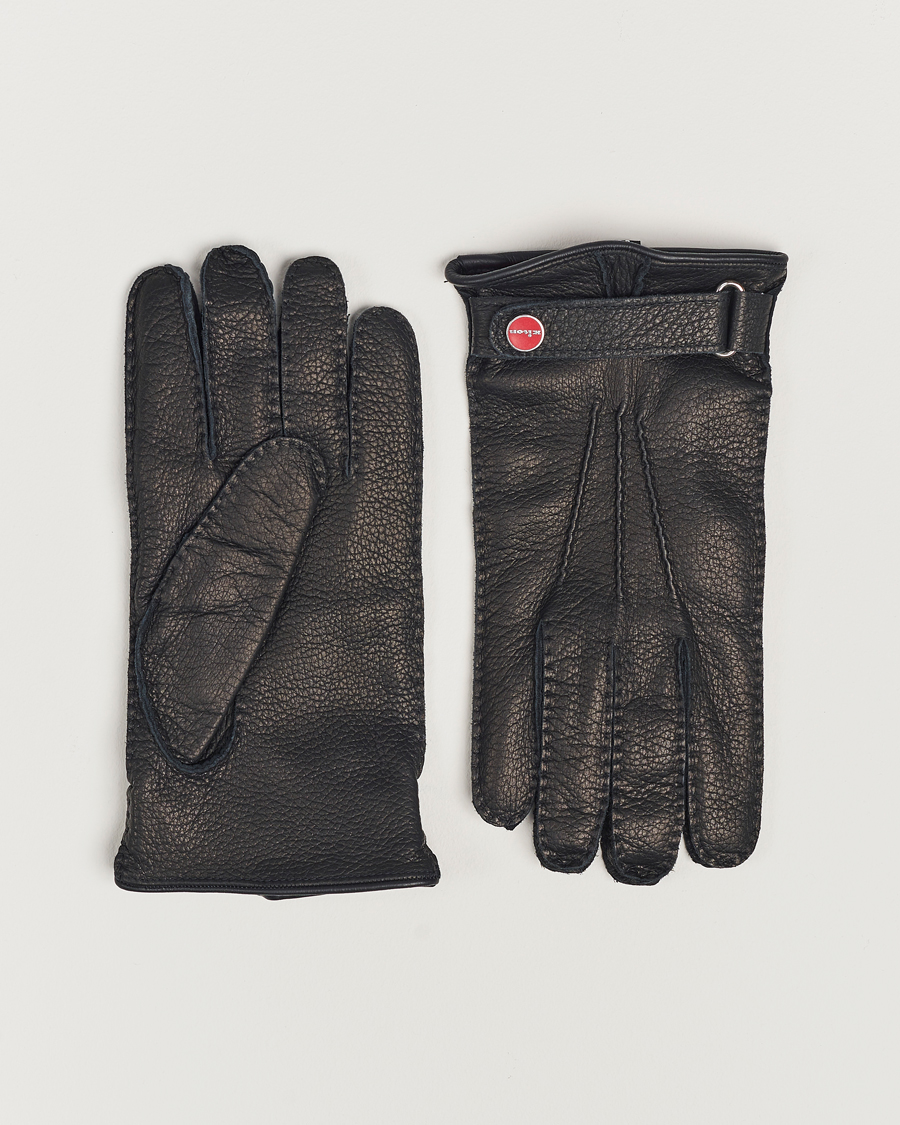 Heren | Kiton Grain Leather Gloves Black | Kiton | Grain Leather Gloves Black