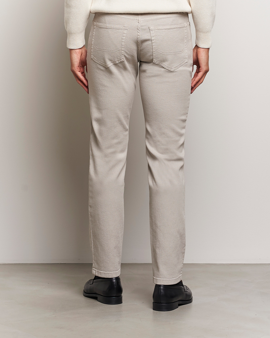 Heren | Broeken | Brioni | Slim Fit 5-Pocket Cotton Pants Light Beige
